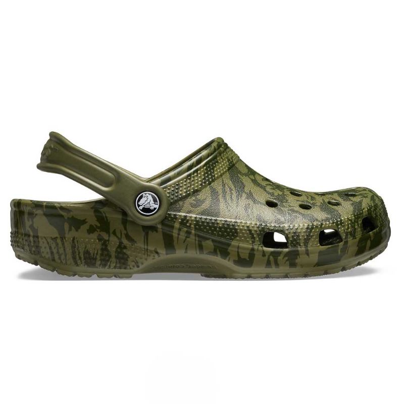 army print crocs